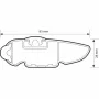 Silenzio CX, set complet de bare portbagaj din aluminiu - 99 cm + 89 cm - Origine RF - C163 - Mercedes Classe C 4 usi 2014-2021 - Puncte fixe - Inclusiv trapa