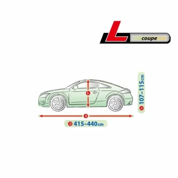Prelata auto completa Membrane Garage, complet impermeabila si respirabila - L - Coupe
