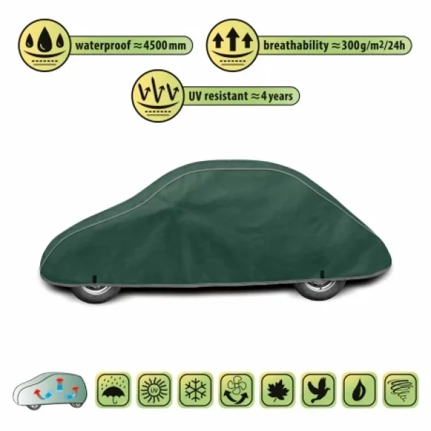 Prelata auto completa Membrane Garage, complet impermeabila si respirabila - M - Beetle Old