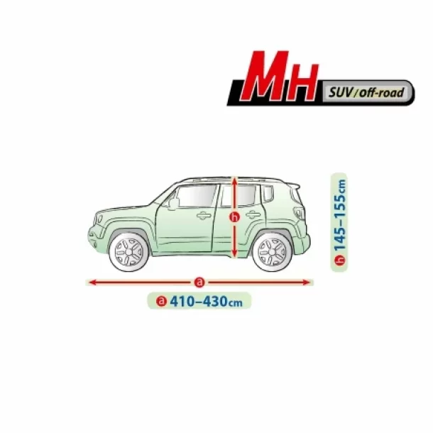 Prelata auto completa Membrane Garage, complet impermeabila si respirabila - MH - SUV/Off-Road