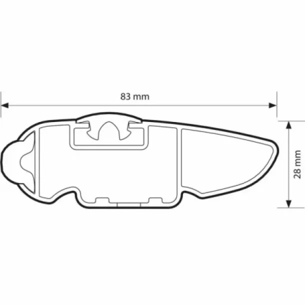 Silenzio CX, teljes aluminium tetocsomagtarto keszlet - 104 cm + 104 cm - Origine RF - C110 - Renault Megane III 5 ajtos 2008-2015 - Standard teto