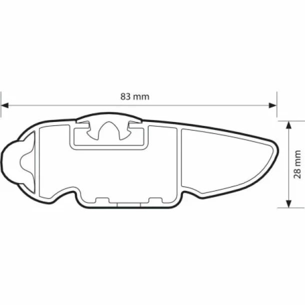 Silenzio CX, teljes aluminium tetocsomagtarto keszlet - 99 cm + 94 cm - Origine RF - C001 - Ford Fiesta 5p 2002-2008 - Standard teto