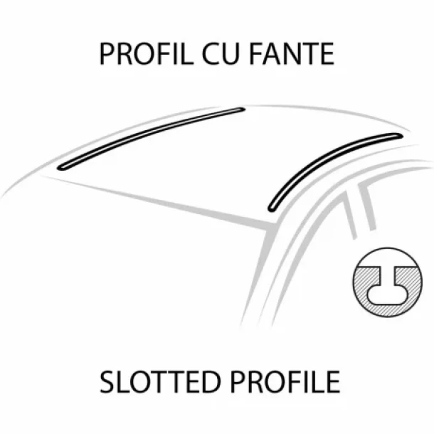 Silenzio CX, teljes aluminium tetocsomagtarto keszlet - 99 cm + 99 cm - Origine RF - C036 - Ford Focus Wagon 2005-2011 - Reselt profil