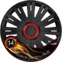 Set capace roti auto Cridem Active RR 4buc - Negru/Rosu - 14''-Resigilat,