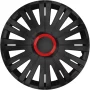 Set capace roti auto Cridem Active RR 4buc - Negru/Rosu - 14''-Resigilat,