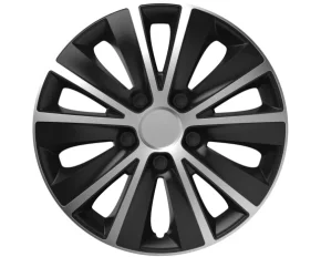 Set capace roti auto Cridem Rapide SB 4buc - Argintiu/Negru - 15''-Resigilat,