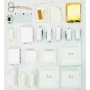 Set pachet prim ajutor auto, borseta sanitara si stingator cu pulbere 1kg Cridem, geanta organizatoare Galben