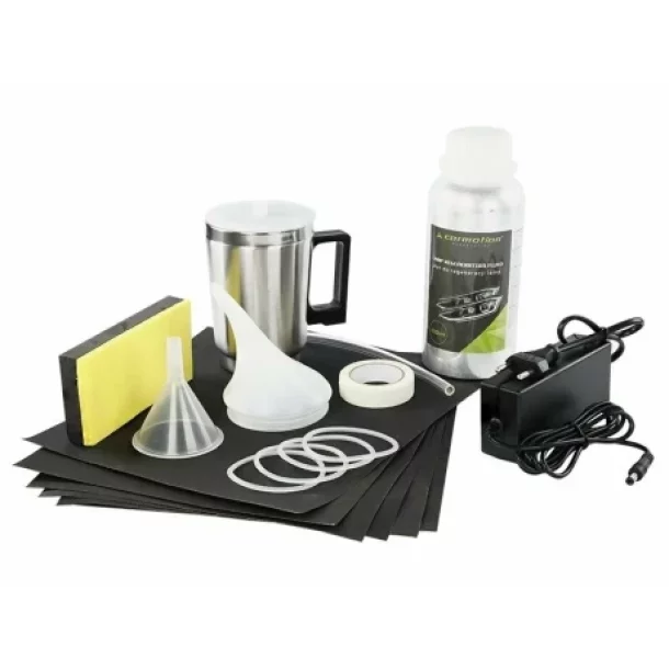 Set profesional pentru regenerarea farurilor auto din plastic, lichid 600 ml, accesorii incluse