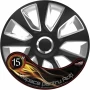 Set capace roti auto Cridem Stratos RC 4buc - Negru/Argintiu - 15''-Resigilat,