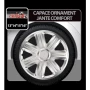 Capace roti auto Comfort 4buc - Argintiu - 15''-Resigilat,