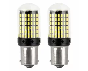 Bec Led 144SMD 4SMD 1860, 12/24V Pozitie, frana, marsarier, semnalizare, P21W, R10W, R5W, 1156 BA15s Canbus 2buc - Alb