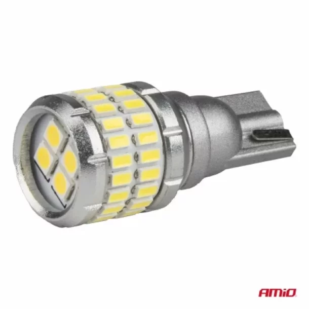 Bec Led 48SMD 3014 si 4SMD 3030, 12/24V Marsarier, auxiliare, T15 W16W Canbus 2buc - Alb
