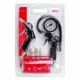 Set pneumatic pentru umflat anvelope si suflat aer, cu manometru si furtun spiralat 5 m, Amio - 6 piese