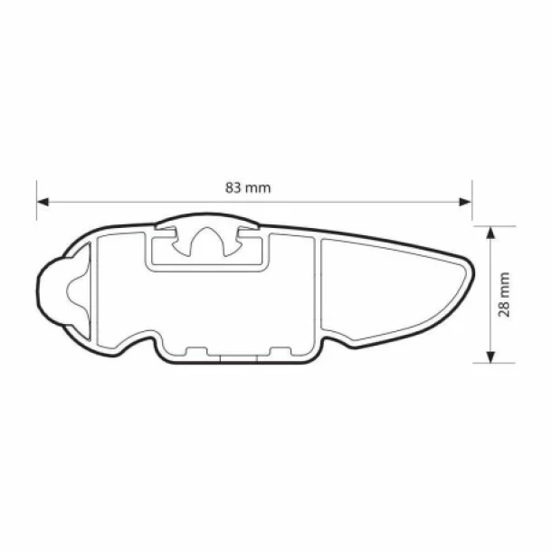 Silenzio CX Black NEW Aluminum Roof Rack Bar - 84 cm