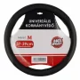 Husa volan cu aspect de piele MaxSpeed - M - O 37/39cm - Negru/Gri