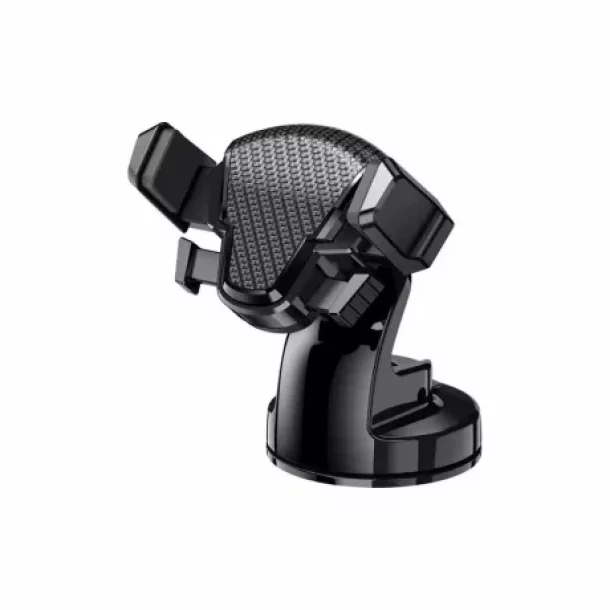 Suport telefon auto cu ventuza MaxSpeed, rotire 360°, prindere reglabila 60-85 mm