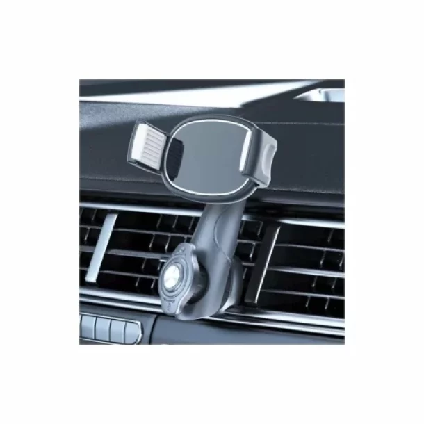 Suport telefon auto MaxSpeed pentru grila de ventilatie 243A, rotire 360°, reglabil 65-95 mm