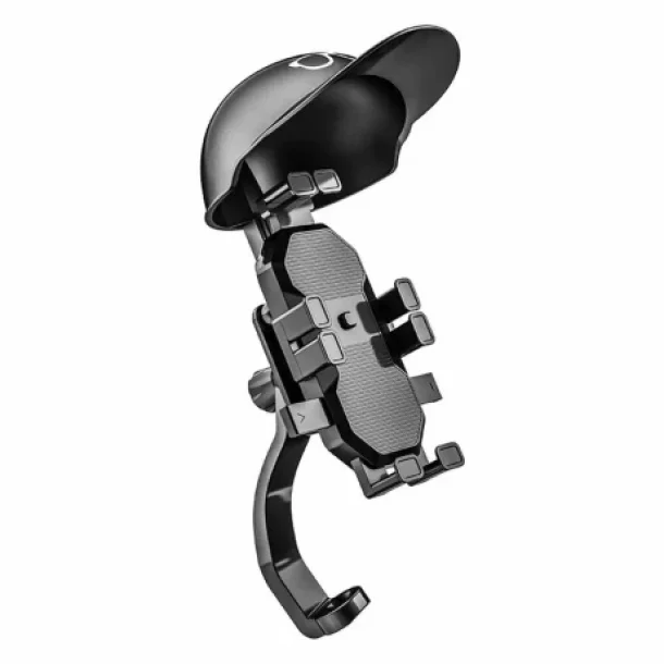 Suport telefon mobil MaxSpeed pentru bicicleta si motocicleta, cu parasolar si 8 brate de fixare