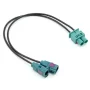 Adaptor antenă	 Double-FAKRA(tată) -&gt; 2 x Fakra-Z(mamă) AUDI -  MERCEDES-BENZ - SEAT - SKODA - VW CITROEN - PEUGEOT - RENAULT