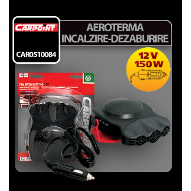 Fűtő - páramentesítő légbefúvó - 12V 150W