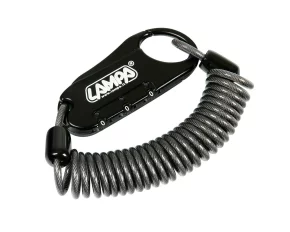 Raptor, combination lock with coil cable - 150cm