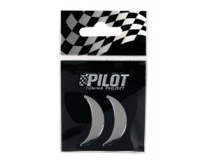 Autocolant 3D crom Type-3 (28mm) simbol - " ( ) "