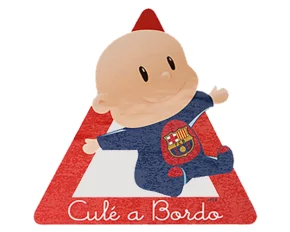 Autocolant Baby on board FC Barcelona 1buc