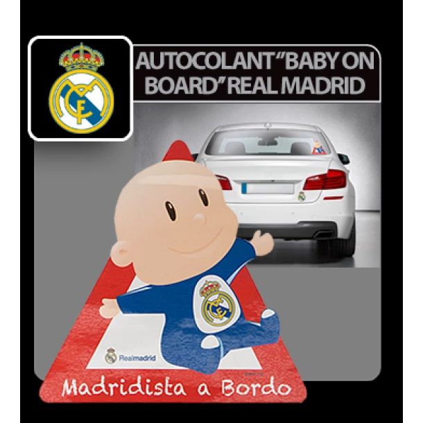 Autocolant Baby on board Real Madrid 1buc
