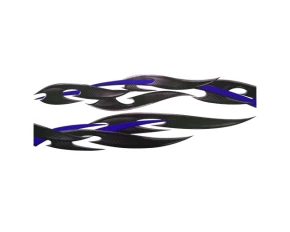 Autocolant Carbon stripes 4buc 196x16cm - Albastru