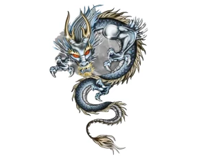 Autocolant Dragon metalic 1buc 30x47cm