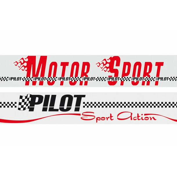 Autocolant parasolar Motor Sport 130x24cm - Fluorescent