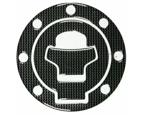 Karbon védőmatrica motorkerékpár tanksapkához, Suzuki, 7 lyukas