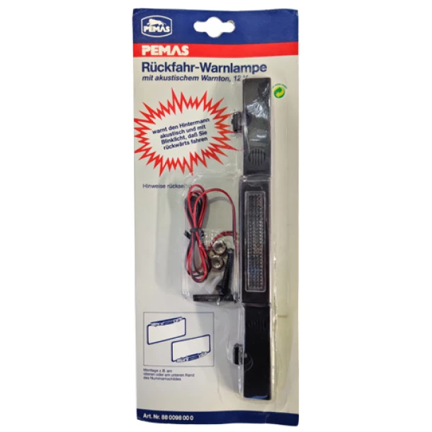 Avertizor sonor mers inapoi pe suport numar cu lampa 12V