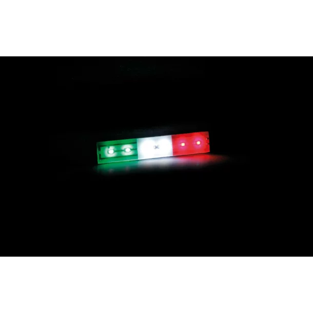 6 Led-lighted italian flag, 24V