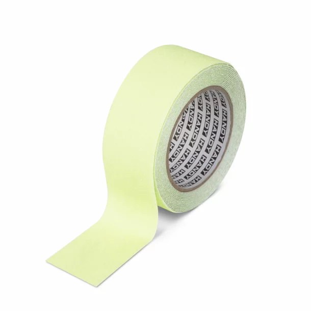 Adhesive tape - non-slip - 5 m x 50 mm - phosphorescent