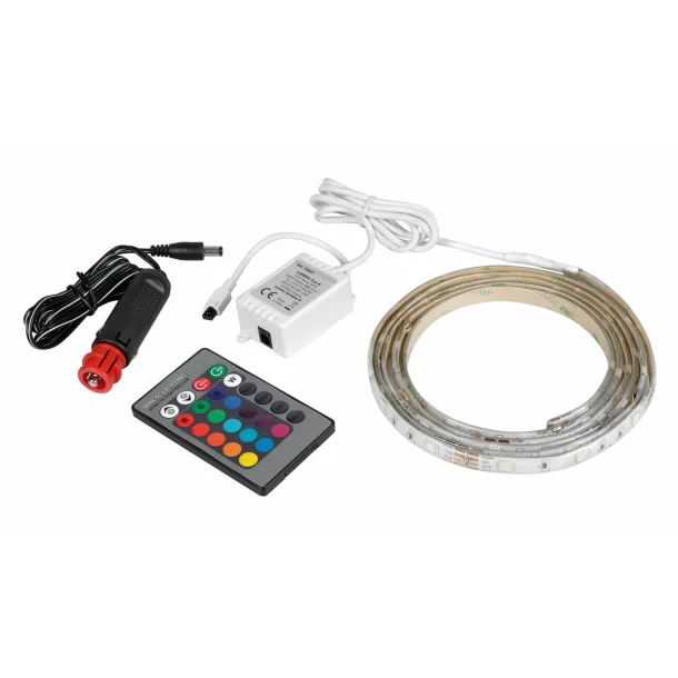 Banda LED RGB cu telecomanda 12/24V - 200cm