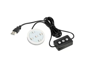 LED-es világítási alap Trucky légfrissítőkhöz, USB tápegység, 7 szín fényerő szabályozóval
