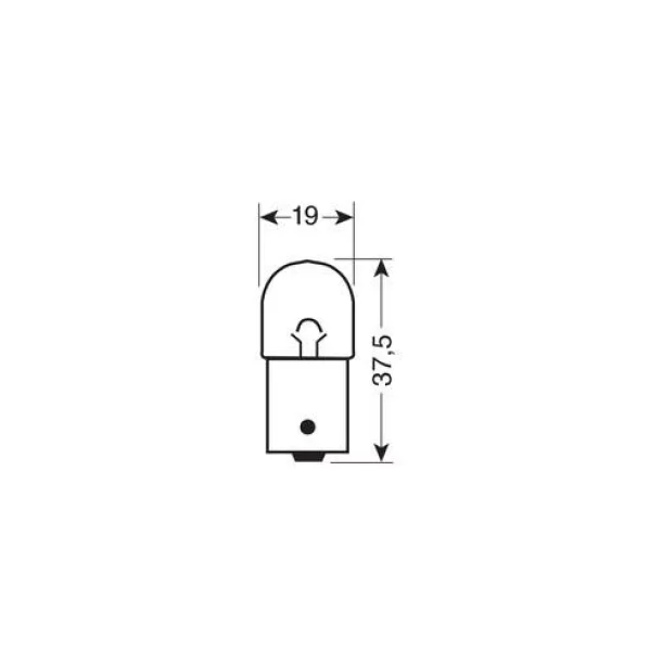 12V - R5W - 5W Position BA15s 1pcs Narva