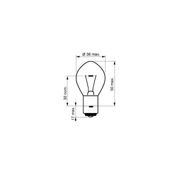 12V - S3 - 35W Additional headlamps BA20s 1pcs Trifa