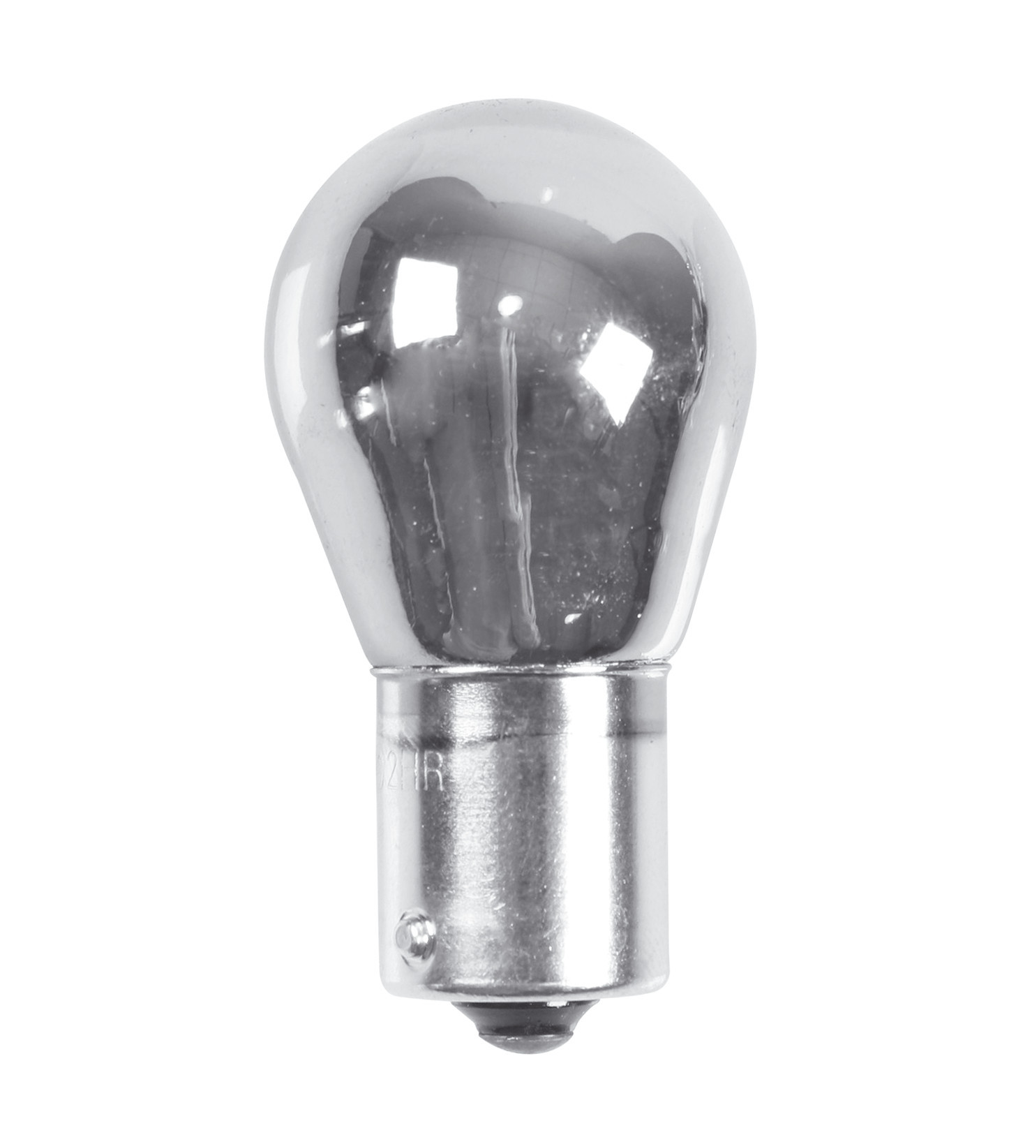Spare bulb 12V 21W BA15s single filament lamp 2pcs - Chrome/Red thumb