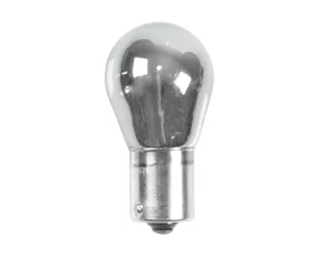Spare bulb 12V 21W BA15s single filament lamp 2pcs - Chrome/Red