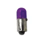 Bec clasic 4W 12V pozitie soclu metal BA9s 2buc - Violet