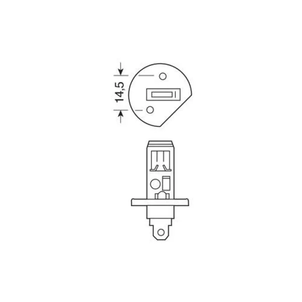 12V - H1 - 55W - P14,5s 1pcs Narva