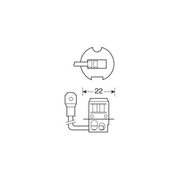 Bec halogen 12V - H3 - 55W - PK22s 1buc Lucas