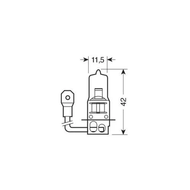 Bec halogen 12V - H3 - 55W - PK22s 1buc Lucas