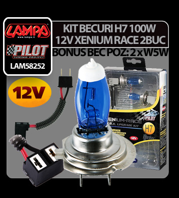 12V - H7 - 100W Xenium Race PX26d 2pcs + Bonus pack thumb