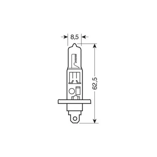 Bec halogen 24V - H1 - 70W - P14,5s 1buc Narva