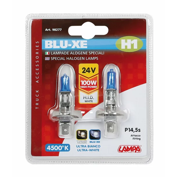 Bec halogen Blu-Xe  H1 100W P14,5s 24V 2buc