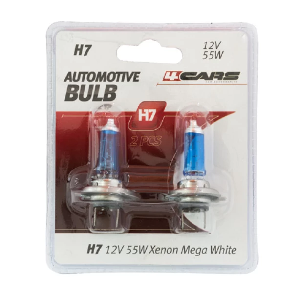 Bec halogen Blu-Xe  H7 55W PX26d 12V 2buc 4Cars