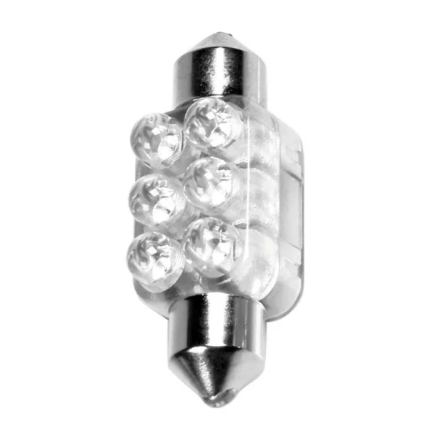 12V - 13x35mm - 6LED Festoon lamp SV8,5-8 1pcs - White